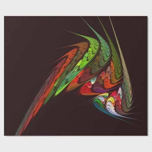 Chameleon Abstracte kunst Cadeaupapier (Vlak)