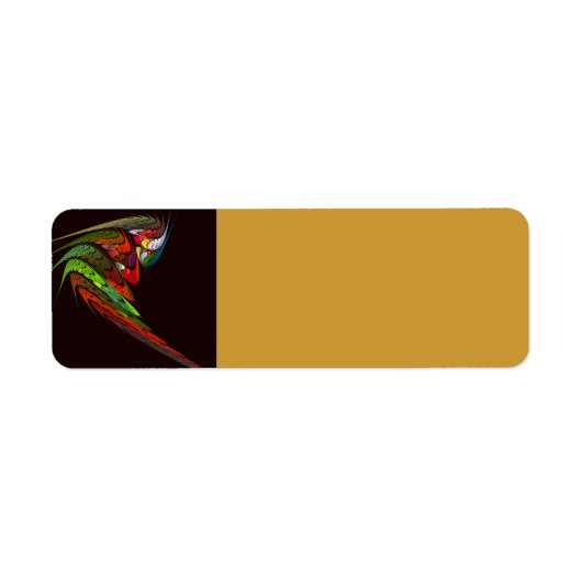 Chameleon Abstracte kunst Etiket (Voorkant)