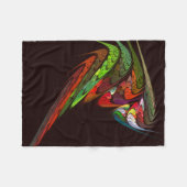 Chameleon Abstracte kunst Fleece Deken (Voorkant (Horizontaal))