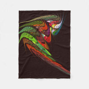 Chameleon Abstracte kunst Fleece Deken