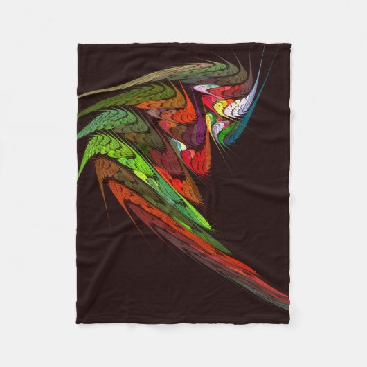 Chameleon Abstracte kunst Fleece Deken (Voorkant)