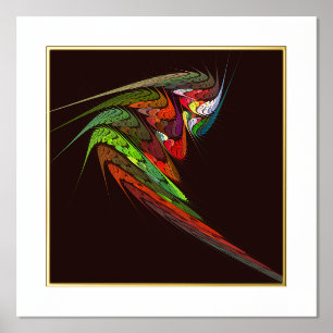 Chameleon Abstracte kunst Folie Afdrukken