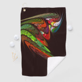 Chameleon Abstracte kunst Golfhanddoek (Insitu)