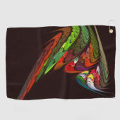 Chameleon Abstracte kunst Golfhanddoek (Horizontaal)