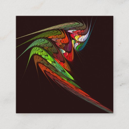Chameleon Abstracte kunst Informatiekaartje (Voorkant)