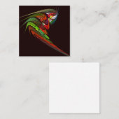 Chameleon Abstracte kunst Informatiekaartje (Voorkant / Achterkant)