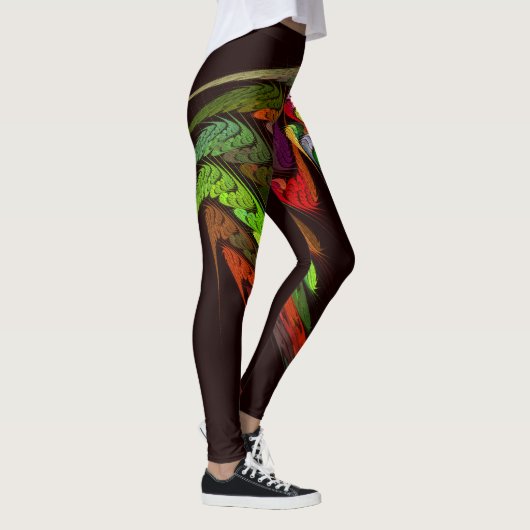 Chameleon Abstracte kunst Leggings (Rechts)