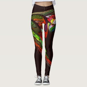 Chameleon Abstracte kunst Leggings