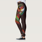 Chameleon Abstracte kunst Leggings (Links)