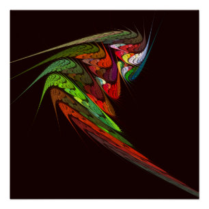Chameleon Abstracte kunst Perfect Poster