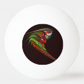 Chameleon Abstracte kunst Pingpongbal (Achterkant)