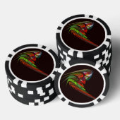 Chameleon Abstracte kunst Poker Chips (Opstapeling)