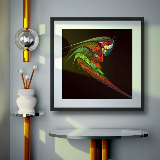 Chameleon Abstracte kunst Poster