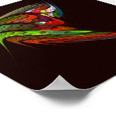 Chameleon Abstracte kunst Poster (Hoek)