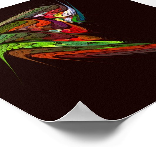 Chameleon Abstracte kunst Poster (Hoek)