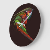 Chameleon Abstracte Kunst Rond Grote Klok (Hoek)