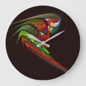 Chameleon Abstracte Kunst Rond Grote Klok (Voorkant)