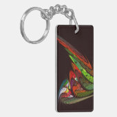 Chameleon Abstracte kunst Sleutelhanger (Voorkant Links)