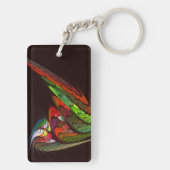Chameleon Abstracte kunst Sleutelhanger (achterkant)