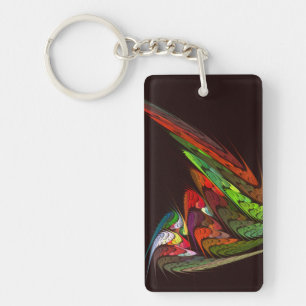 Chameleon Abstracte kunst Sleutelhanger