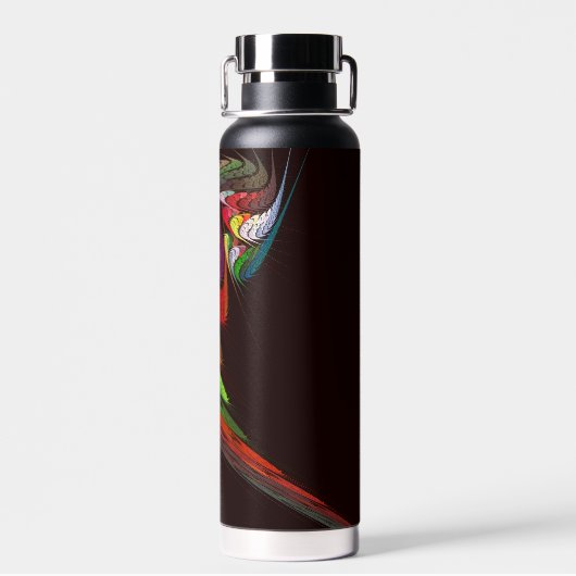 Chameleon Abstracte kunst Waterfles (Achterkant)