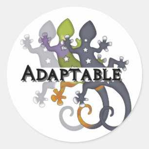 Chameleon Adaptable Ronde Sticker