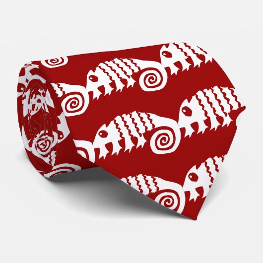 Chameleon, Afrikaanse tekening Stropdas (Opgerold)