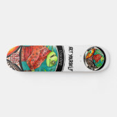 Chameleon Art Drawing Skateboard (Horizontaal)