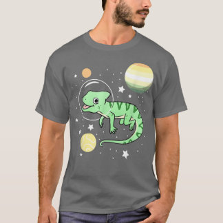 Chameleon Astronaut Genderflor Pride  T-shirt