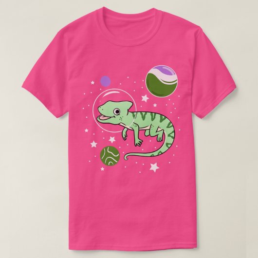 Chameleon Astronaut Genderqueer Pride  T-shirt (Design voorkant)
