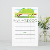 Chameleon baby shower bingo (Staand voorkant)