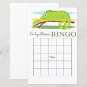 Chameleon baby shower bingo (Voorkant / Achterkant)
