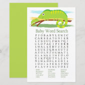 Chameleon Baby shower Word Search Game (Voorkant / Achterkant)