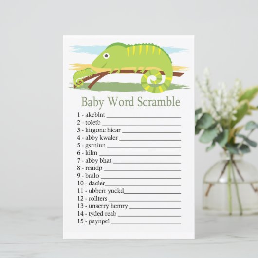Chameleon Baby word scramble game (Staand voorkant)
