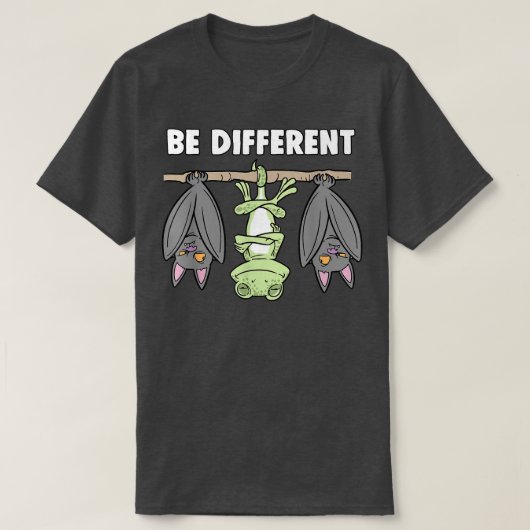 Chameleon Bat Fairytale Be Different  T-shirt (Design voorkant)