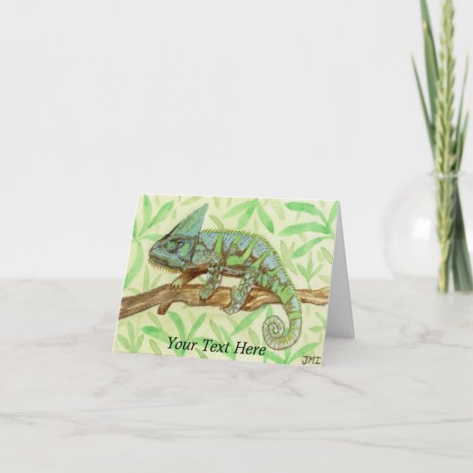 Chameleon Bedankkaart (Voorkant)