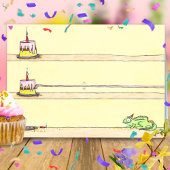 Chameleon Birthday Wenskaart Bedankkaart