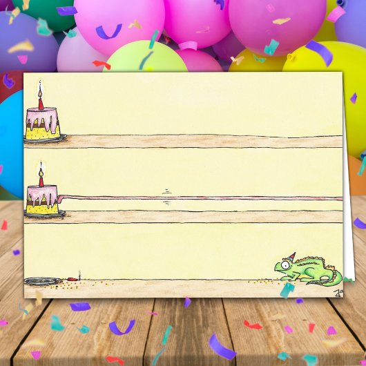 CHAMELEON BIRTHDAY wenskaart van Nicole Janes Kaart