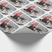 Chameleon Boston Terrier Cadeaupapier (Hoek)