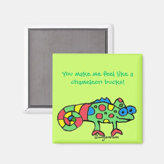 Chameleon Bucks Magnet (Voorkant / Achterkant)