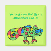 Chameleon Bucks Magnet (Voorkant)
