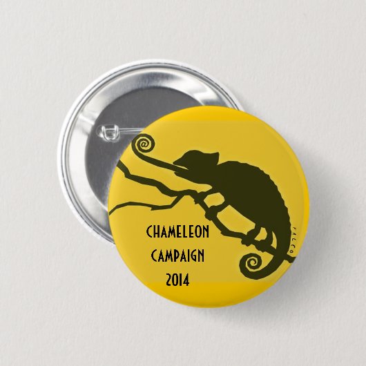 Chameleon Campine 2014 Ronde Button 5,7 Cm (Voorkant /achterkant)