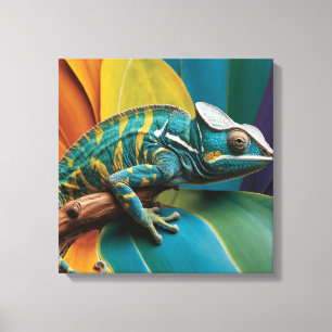 Chameleon Canvas Afdruk