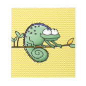 Chameleon Cartoon Lizard Cute Notitieblok (Voorkant)