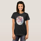 Chameleon Cherry Blossom Japanese Sakura Reptile T-shirt (Voorkant volledig)