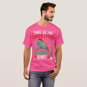 Chameleon Christmas Santa Hat Chameleon Lover T-shirt (Voorkant volledig)