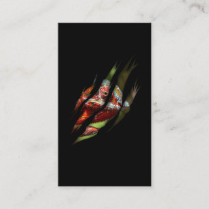 Chameleon Colorful Skin Lizard Visitekaartje