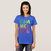 Chameleon Colorful Text T-shirt (Voorkant volledig)
