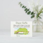 Chameleon Diaper Raffle Tickets (Staand voorkant)