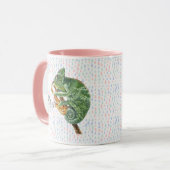 Chameleon die blauwdruk speelt in de Rain Saxophon Mok (Voorkant links)